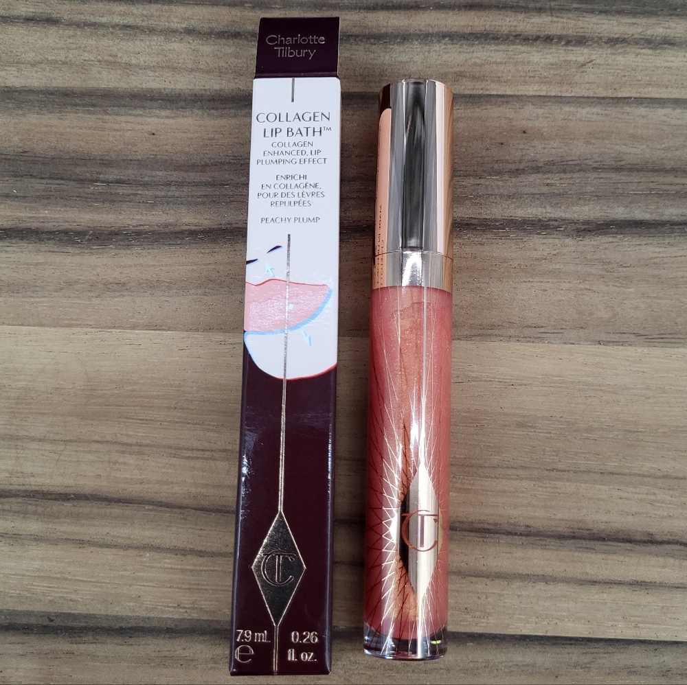 Charlotte Tilbury Collagen Lip Bath: Peachy Plump, 7.9ml, NIB - Picture 6 of 7